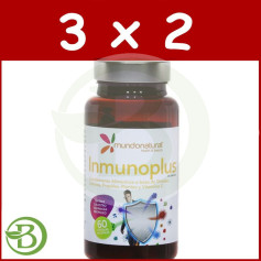 Pacote 3x2 Inmunoplus 60 Cápsulas Natural World