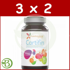 Embalagem 3x2 Cartifin 750Mg. 90 Cápsulas Mundo Natural