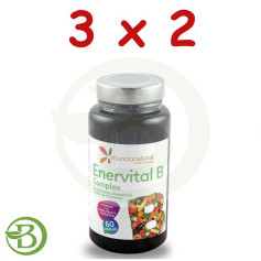 Pacote 3x2 Enervital B Complex 60 Cápsulas Natural World