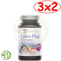 Pacote 3x2 Calm Plus Melatonina 30 Cápsulas Natural World