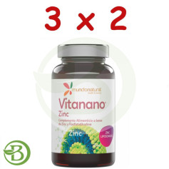 Pacote 3x2 Vitanano Zinco Lipossomal 30 Cápsulas Natural World