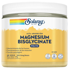 Pó de bisglicinato de magnésio 179G (68 porções) Solaray