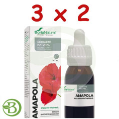Pacote 3x2 Extrato de Papoula 50Ml. Soria Natural