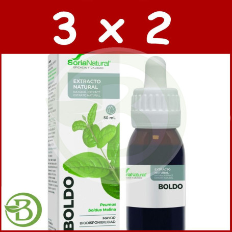 Pack 3x2 Extracto de Boldo 50Ml. Soria Natural