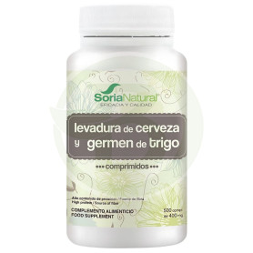 Comprimidos de germe de trigo e levedura de cerveja Soria Natural