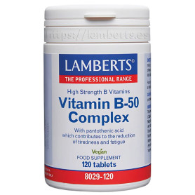 Vitamina B-50 Complex 120 Comprimidos Lamberts