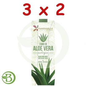 Pack 3x2 Zumo Ecológico De Aloe Vera 1Lt Mundo Natural