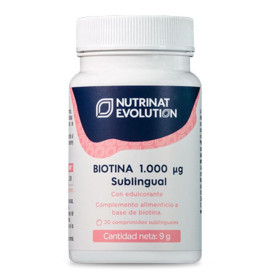 Biotina 1.000 Μg Sublingual 30 Comprimidos Nutrinat Evolution
