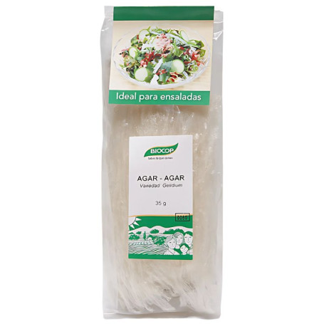 Tiras de algas marinhas Agar Agar 35G Biocop