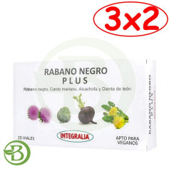 Pacote 3x2 Rabanete Preto Mais 20 Frascos Integralia