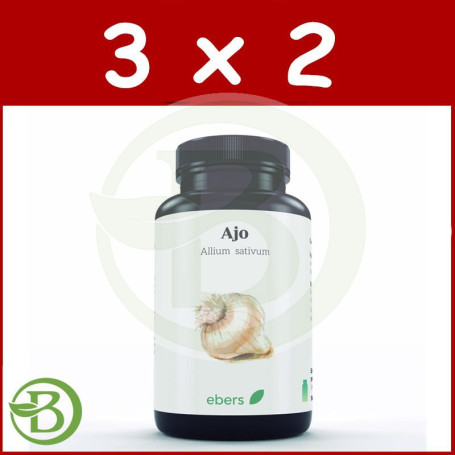 Pack 3x2 Ajo 500Mg 100 Perlas Ebers