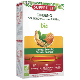 Ginseng Geleia Real Bio 20 Ampolas Superdiet