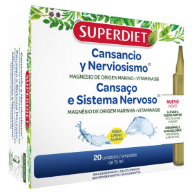 Magnésio Marinho + Vitamina B6 20 Ampolas Superdiet