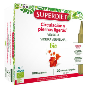 Videira Vermelha Orgânica 20 Ampolas Superdiet