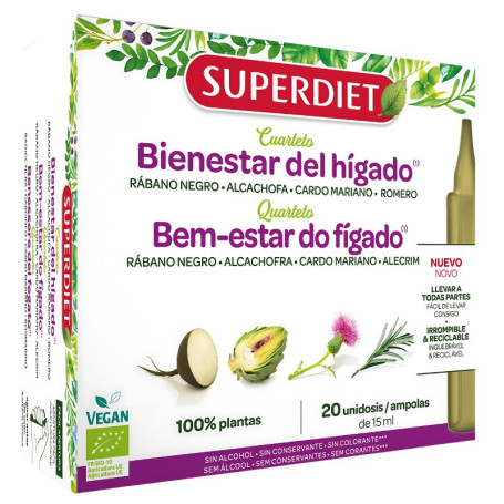 Liver Wellness Quartet (Digest) Bio 20 Ampolas Superdiet