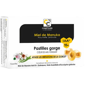 Pastilhas para a garganta (mel de Manuka) Comptoirs &amp; Compagnies