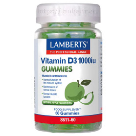 Vitamina D3 1000IU 60 Amberts Gomas