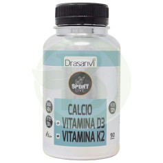Cálcio Vitamina D3+K2 90 Comprimidos Sport Live Drasanvi