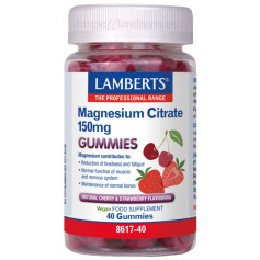 Citrato de Magnésio 150mg 40 Gomas Lamberts