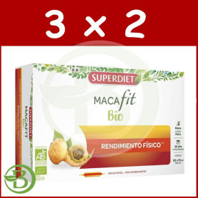 Pack 3x2 Macafit Bio 20 Ampollas Superdiet