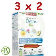 Pacote 3x2 Bio Detox Protocol 3 Fases X 10 Ampolas Superdiet