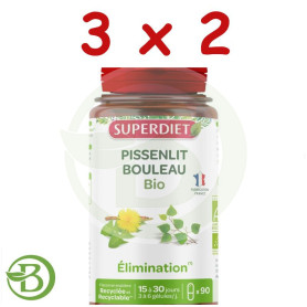 Pack 3x2 Diente De León y Abedul Bio 90 Cápsulas Superdiet