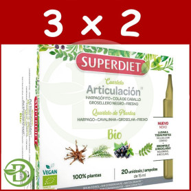 Pack 3x2 Cuarteto Articulación Bio 20 Ampollas Superdiet