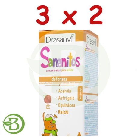 Pack 3x2 Sananitos Defensas 150Ml. Drasanvi