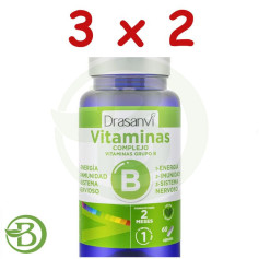 Pacote 3x2 Vitamina B Complexo 60 Cápsulas Drasanvi