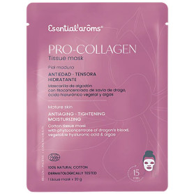 Máscara de Tecido Antienvelhecimento Pro-Collagen 12 Unidades Esential Aroms