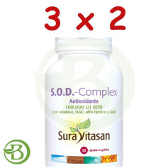 Pacote 3x2 Sod Complex 30 Cápsulas Sura Vitasan