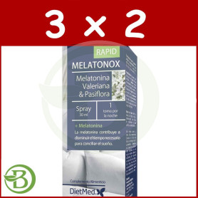 Pack 3x2 Melatonox Rapid Spray Bucal 30Ml. Dietmed