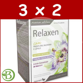 Pack 3x2 Relaxen con Pasiflora y Valeriana 30 Comprimidos Dietmed