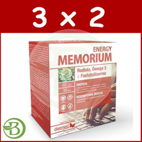 Pack 3x2 Memorium Energy Omega 3 60 Cápsulas Dietmed