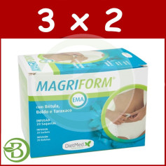 Pacote 3x2 Magriform EMA 20 Sacos de Infusão Dietmed