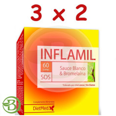 Pacote 3x2 Inflamil 60 Comprimidos Dietmed