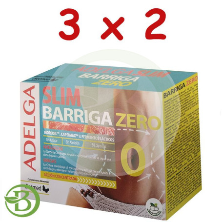 Pack 3x2 Adelgaslim Barriga Zero 30 Cápsulas Dietmed