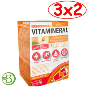 Pack 3x2 Vitamineral Energy 30 Cápsulas Dietmed