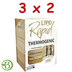 Pack 3x2 Liporapid Thermogenic 30 Cápsulas Dietmed