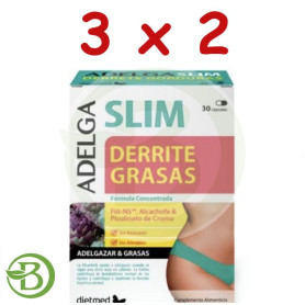 Pack 3x2 Adelgaslim Derrite Grasas 30 Capsulas Dietmed