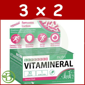 Pack 3x2 Vitamineral Nutri 30 Capsulas Dietmed