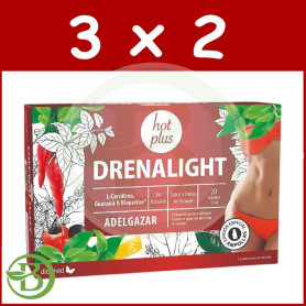 Pack 3x2 Drenalight Hot Plus 20 Ampollas Dietmed
