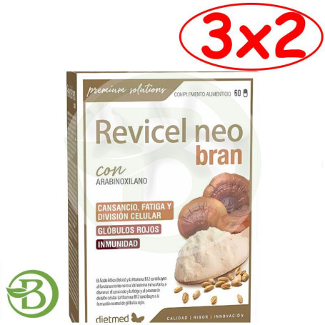 Pack 3x2 Revicel Neo Bran 60 Cápsulas Dietmed