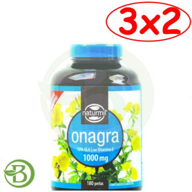 Pack 3x2 Onagra 1000Mg. 180 Perlas Naturmil