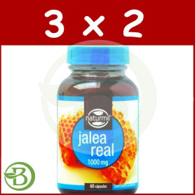 Pack 3x2 Jalea Real 1000Mg. 60 Cápsulas Naturmil