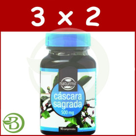 Pack 3x2 Cáscara Sagrada 500Mg. 90 Comprimidos Naturmil