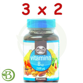 Pack 3x2 Vitamina B12 2500mcg 60 Comprimidos Naturmil