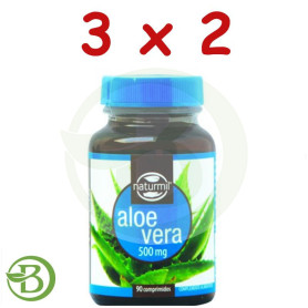 Pack 3x2 Aloe Vera 500Mg. 90 Comprimidos Naturmil