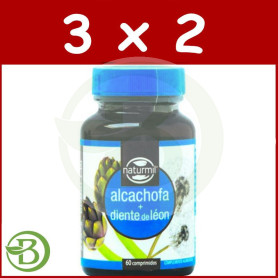 Pack 3x2 Alcachofa + Diente de León 60 Comprimidos Naturmil