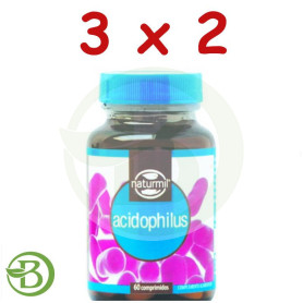 Pack 3x2 Acidophilus 60 Comprimidos Naturmil
